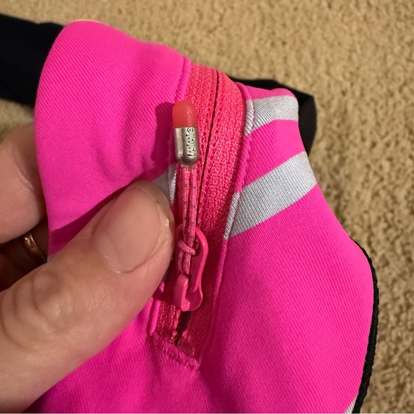 lululemon athletica Run: Inspire Crop Black and Pink Leggings - Picture 5 of 8